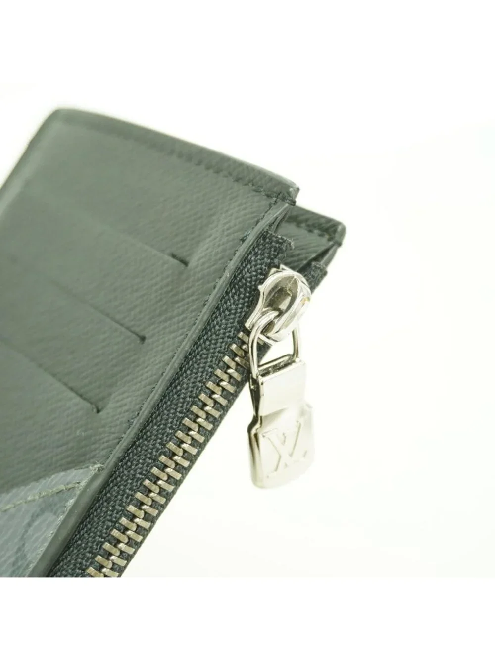 Louis Vuitton Monogram Eclipse Reverse Coin Card Holder Black Gray